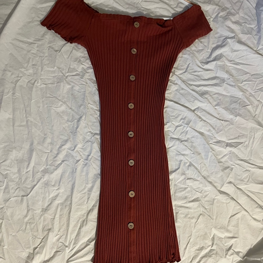 Off shoulder mini dress